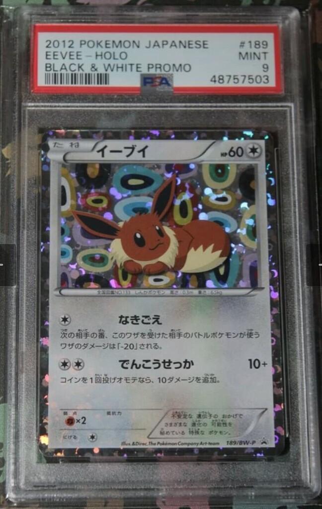 Japanese Eevee 189/BW-P? - Collecting - Elite Fourum