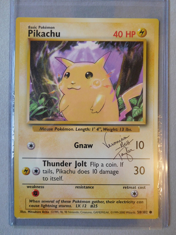 Autographed Evolutions Pikachu Card Limited Supply